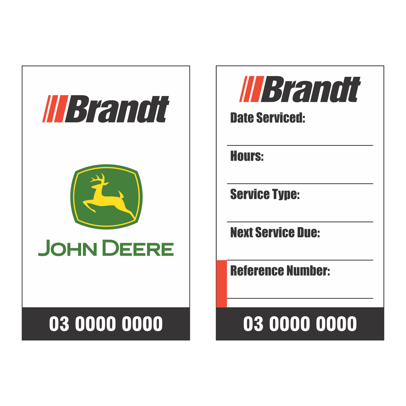 zBrandt - Service Stickers J/D logo