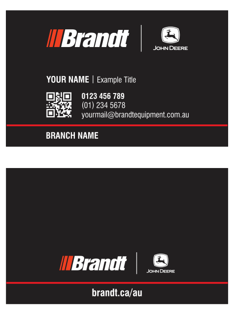 zBrandt - Construction Business Cards