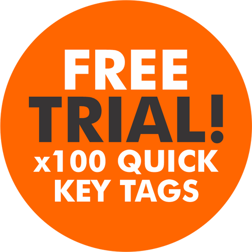 100x Quick Key Tags FREE TRIAL