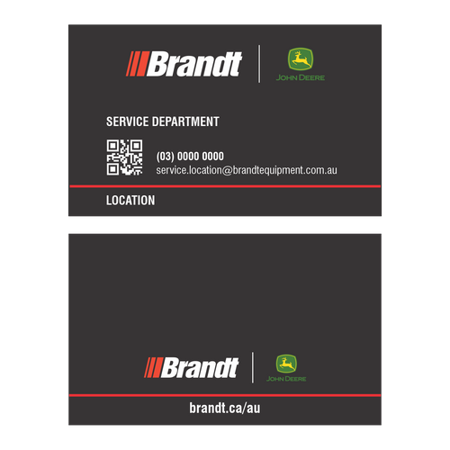 zBrandt - Service Department Business Cards