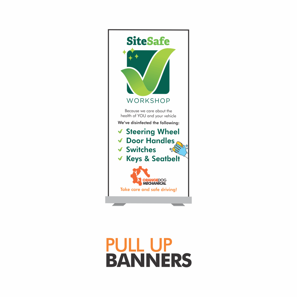 SiteSafe Pull up banner