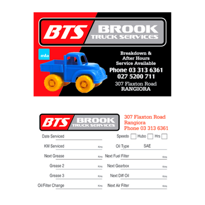 Truck & Commercial - Service Stickers