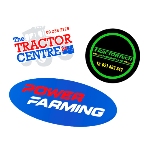 Tractor & Agricultural - Synthetic Service Stickers