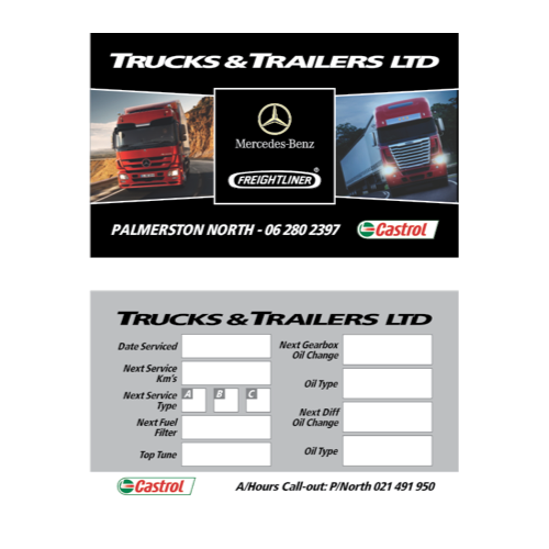 Truck & Commercial - Service Stickers