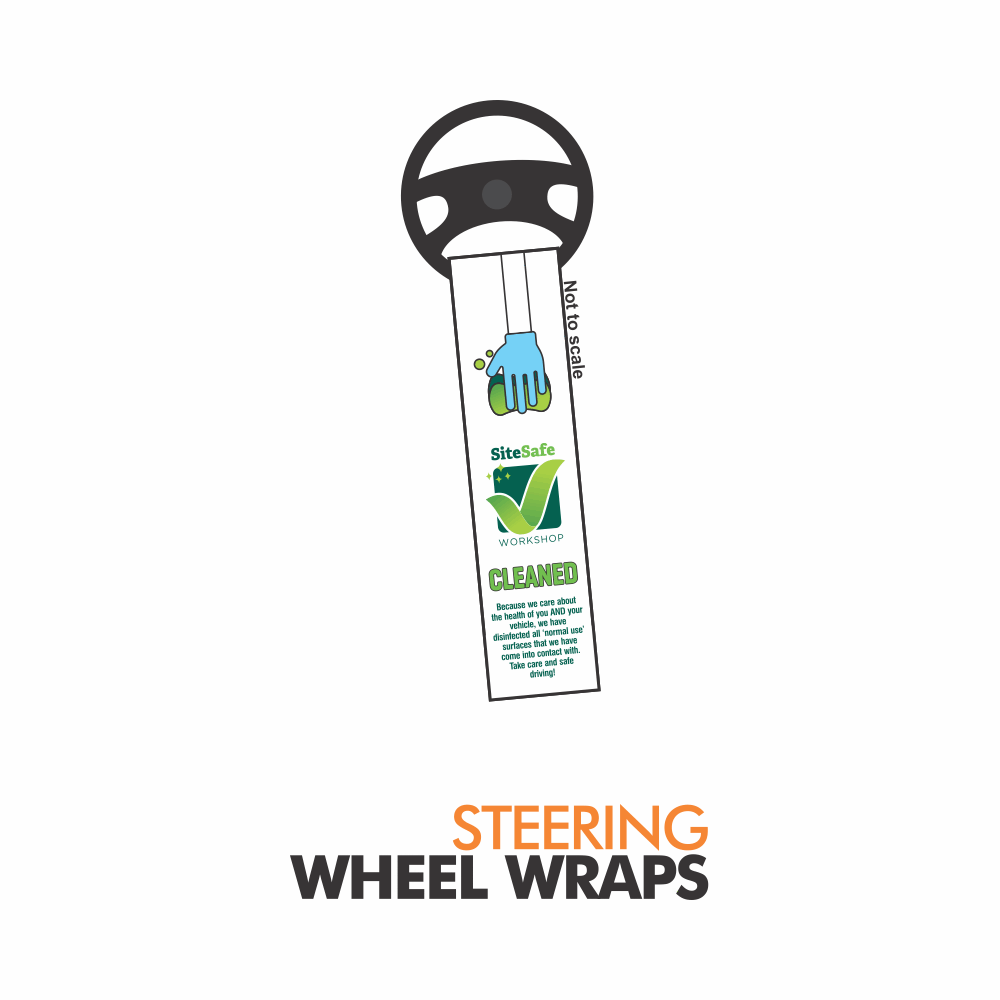 SiteSafe steering wheel wrap-arounds